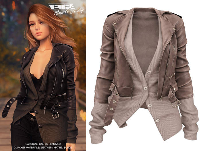TETRA - Maple Jacket & Cardigan (Taupe)