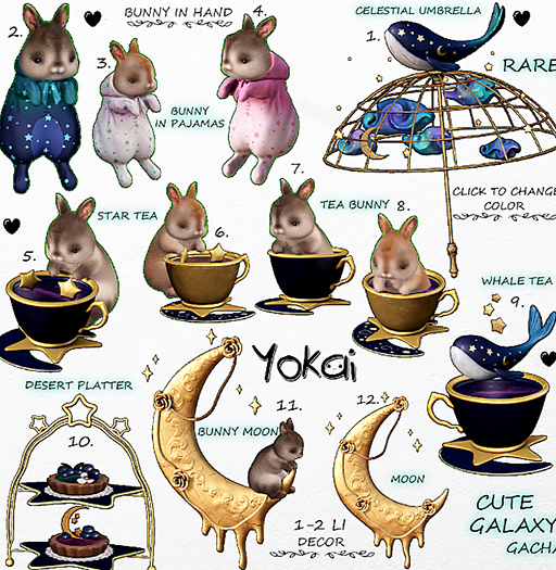 1.YOKAI - Cute Galaxy - Celestial Umbrella RARE