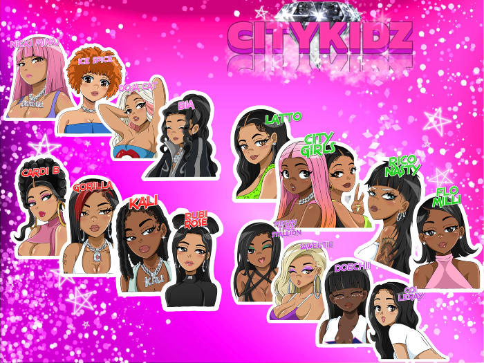 {CITYKIDZ} - Rap Sticker (FULLPACK)