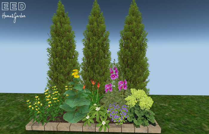 EED's PLANTER  BRICK EDGED OBLONG 1 res c