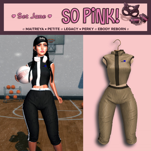 *So Pink!*  Set JANE beige