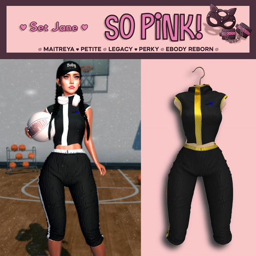 *So PInk!*  Set JANE black