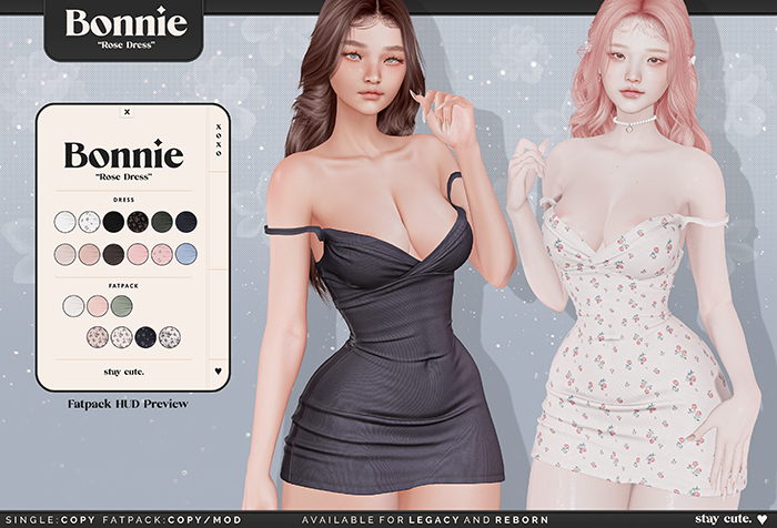 Bonnie - Rose Dress Fatpack (Add Me)