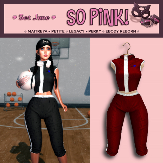 So Pink! - Set JANE maroon