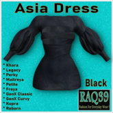 [R39] Asia Dress-Black