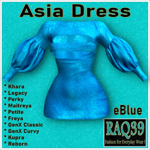 [R39] Asia Dress-eBlue