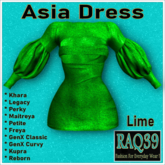 [R39] Asia Dress-Lime