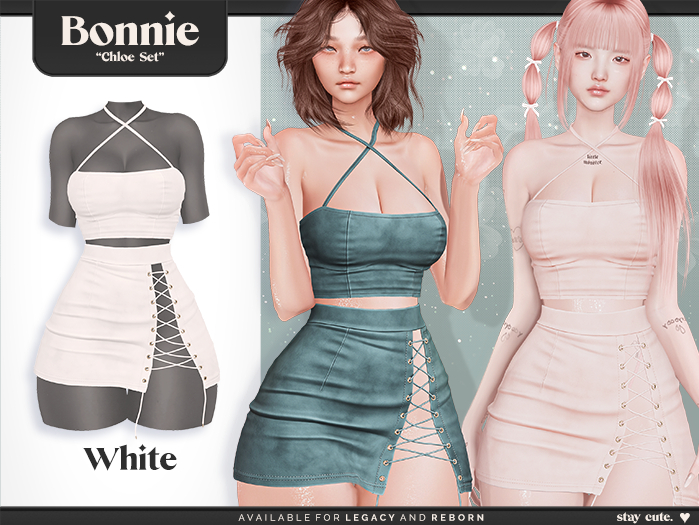 Bonnie - Chloe Set White (Add Me)