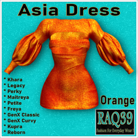 [R39] Asia Dress-Orange