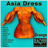 [R39] Asia Dress-Orange