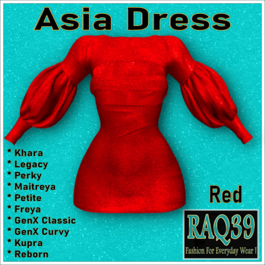 [R39] Asia Dress-Red