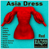 [R39] Asia Dress-Red
