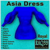 [R39] Asia Dress-Royal