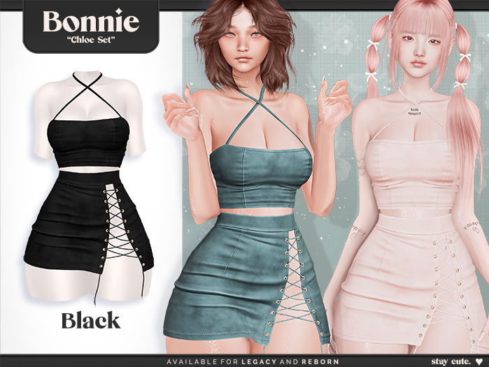 Bonnie - Chloe Set Black (Add Me)