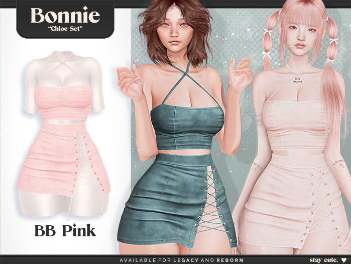 Bonnie - Chloe Set BB Pink (Add Me)