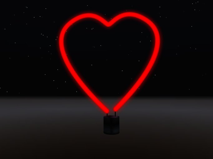 *enJOY'CE* Neon red heart