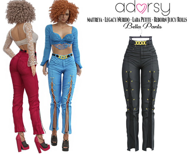 Bella Pants - Maitreya Pants Legacy Pants Nerido Pants Lara Petite Pants Reborn Pants Juicy Pants 