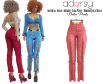 adorsy - Bella Pants Coral - Maitreya/Legacy-Nerido/Lara Petite/Reborn-Juicy