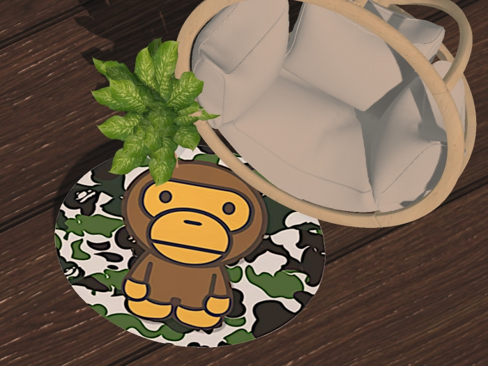 ARMY BAPE RUG