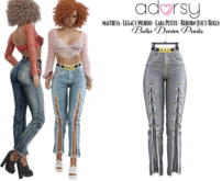 adorsy - Bella Denim Pants Grey - Maitreya/Legacy-Nerido/Lara Petite/Reborn-Juicy