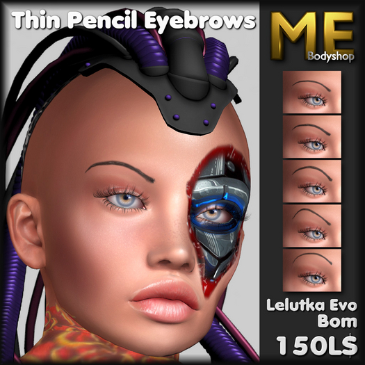 .::ME::. Thin Pencil Eyebrows