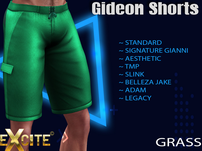 Excite Gideon Shorts Grass