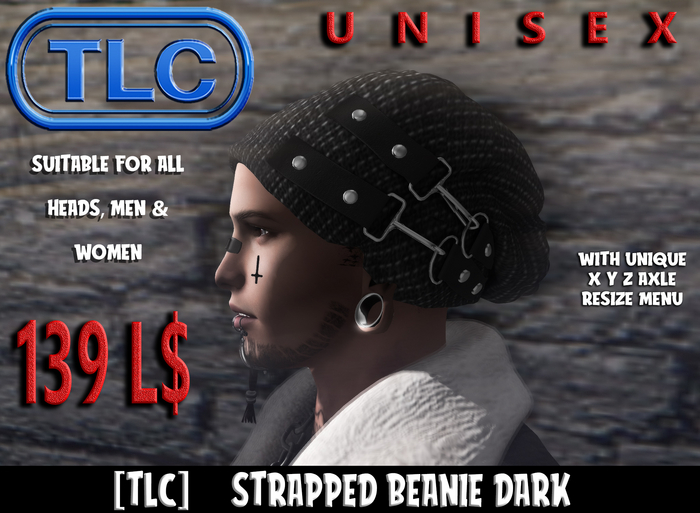 [TLC] Unpacker Strapped Beanie Dark