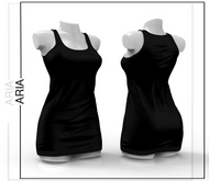 Black Casual Dress Maitreya