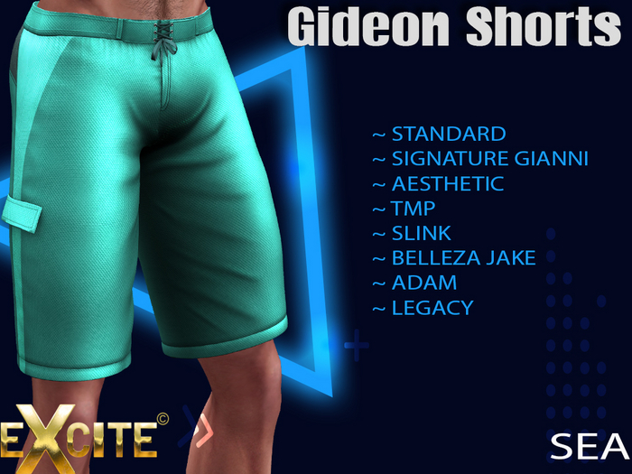 Excite Gideon Shorts Sea