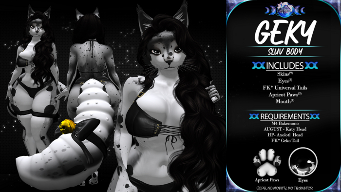 FK* Geky ☾☾Black☽☽ ☾☾Furry Mod☽☽ ☾☾BOM☽☽