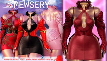#MEWSERY Venti Set{#4 Silk.Burgundy} - // Dress, Corset & Sleeves