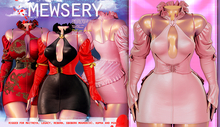 #MEWSERY Venti Set{#5 Silk.Pink} - // Dress, Corset & Sleeves