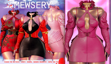 #MEWSERY Venti Set{#15 Leather.Pink} - // Dress, Corset & Sleeves