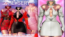 #MEWSERY Venti Set{#12 Leather.Pearl} - // Dress, Corset & Sleeves