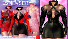 #MEWSERY Venti Set{#11 Leather.Noir} - // Dress, Corset & Sleeves