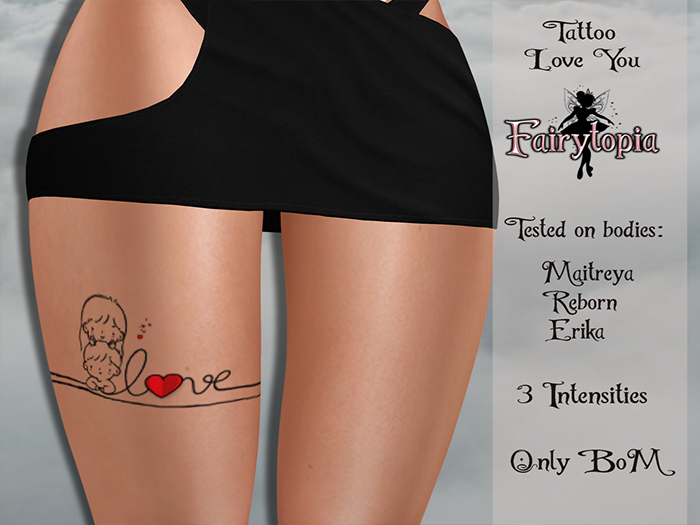 **FAIRYTOPIA** TATTOO LOVE YOU