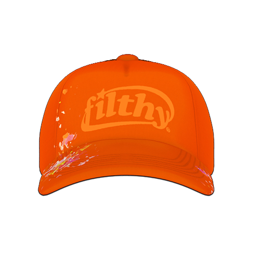 Spade: Ace Set Trucker Hat (Orange Filthy)