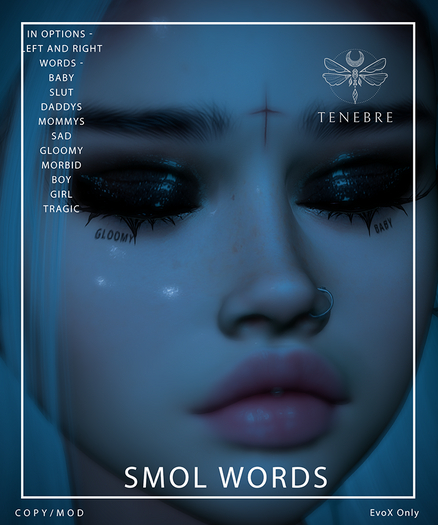 ..TENEBRE..  Smol Words