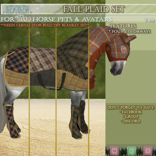 [. HEATHEN .] Buzz Off Blanket Texture -2021 Fall Plaids-{REZ}