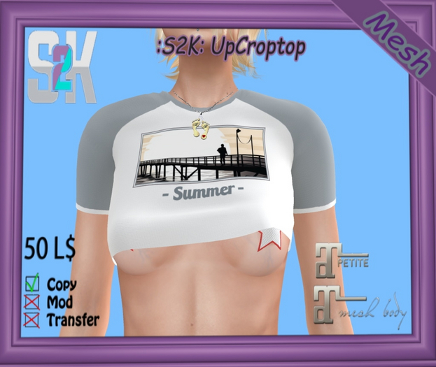 :S2K: Summer 15 BB UpCroptop - Grey