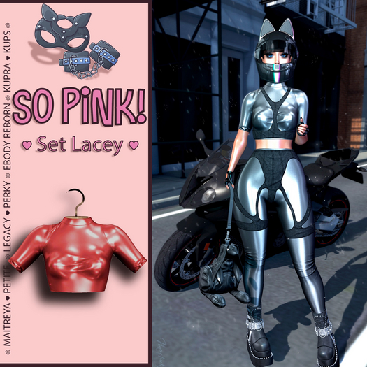*So Pink!* - Set Lacey top1 red