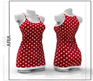 Red Independence Day Casual Dress Maitreya