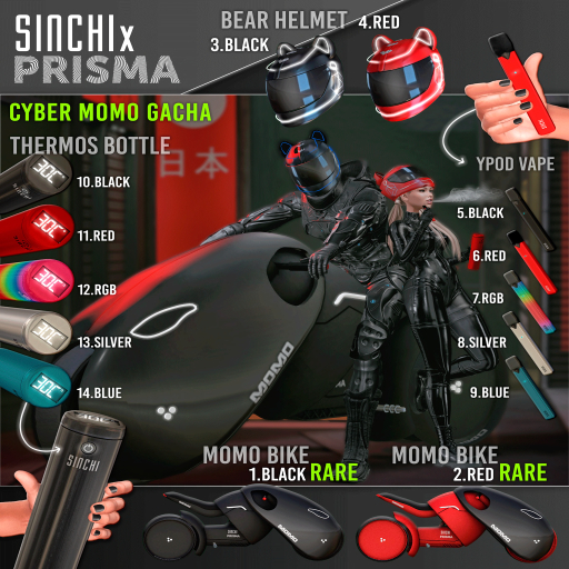 2. SINCHIxPRISMA - MOMO BIKE [RED] RARE