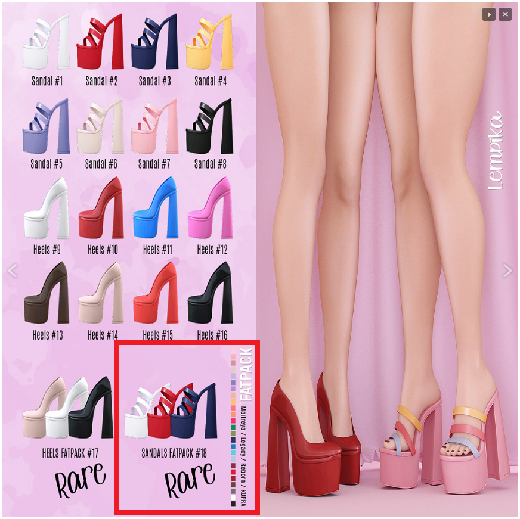 18. Sandals FATPACK RARE