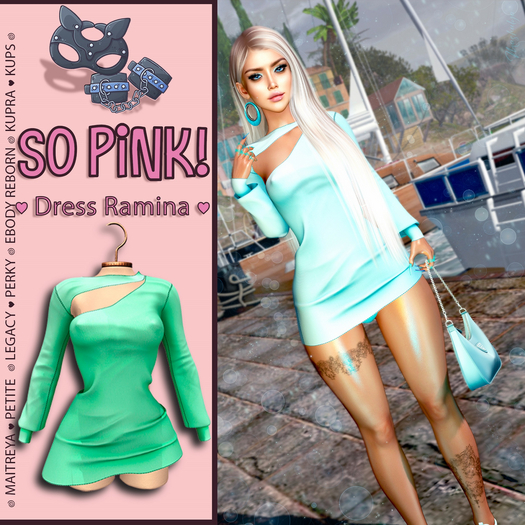 *So Pink!* - Dress Ramina green