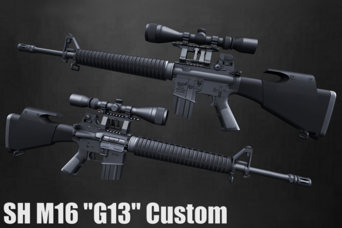 SH RP Prop Gun - M16 "G13" Custom (Female Version)