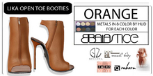 Baiastice_Lika Open Toe Booties-Orange