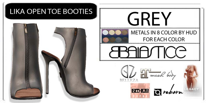 Baiastice_Lika Open Toe Booties-Grey