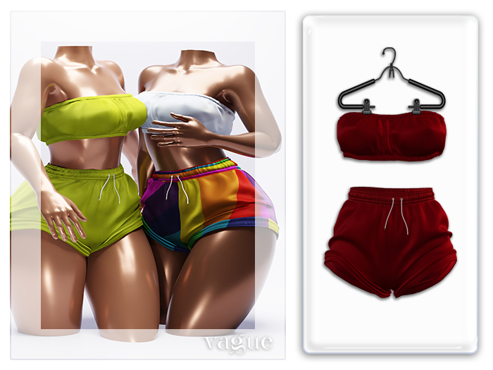 Vague. Camille Set Red