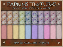 Parkins Textures - Maia Set - 20x Full Perm Seamless 1024 - Fabric, Gown, Pattern, Floral, Flower, Clothing, Daisy